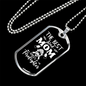 The Best Kind Mom Firefighter Gift Stainless Steel or 18k Gold Dog Tag 24" Chain-Express Your Love Gifts