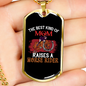 The Best Kind of Mom Raises a Horse Rider Horse Necklace Stainless Steel or 18k Gold Dog Tag 24" Chain-Express Your Love Gifts