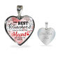 The Best Teachers Teach From The Heart Necklace Stainless Steel or 18k Gold Heart Pendant 18-22"-Express Your Love Gifts