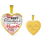 The Best Teachers Teach From The Heart Necklace Stainless Steel or 18k Gold Heart Pendant 18-22"-Express Your Love Gifts