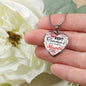 The Best Teachers Teach From The Heart Necklace Stainless Steel or 18k Gold Heart Pendant 18-22"-Express Your Love Gifts
