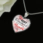 The Best Teachers Teach From The Heart Necklace Stainless Steel or 18k Gold Heart Pendant 18-22"-Express Your Love Gifts