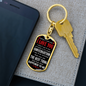 The Best Thing Happened To Me Keychain Stainless Steel or 18k Gold Dog Tag Keyring-Express Your Love Gifts