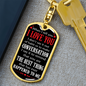 The Best Thing Happened To Me Keychain Stainless Steel or 18k Gold Dog Tag Keyring-Express Your Love Gifts