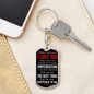 The Best Thing Happened To Me Keychain Stainless Steel or 18k Gold Dog Tag Keyring-Express Your Love Gifts