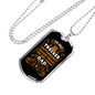 The Best Trucker Superhero Dog Tag Stainless Steel or 18k Gold 24" Chain-Express Your Love Gifts