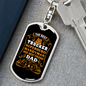 The Best Trucker Superhero Swivel Keychain Dog Tag Stainless Steel or 18k Gold-Express Your Love Gifts