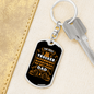 The Best Trucker Superhero Swivel Keychain Dog Tag Stainless Steel or 18k Gold-Express Your Love Gifts