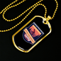The Best View Hardest Riding Cycling Necklace Stainless Steel or 18k Gold Dog Tag 24"-Express Your Love Gifts