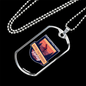 The Best View Hardest Riding Cycling Necklace Stainless Steel or 18k Gold Dog Tag 24"-Express Your Love Gifts