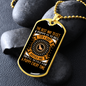 The Best Way Yellow Necklace Stainless Steel or 18k Gold Dog Tag 24" Chain-Express Your Love Gifts