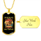 The Better Men Bulldog Necklace Stainless Steel or 18k Gold Dog Tag 24" Chain-Express Your Love Gifts