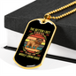 The Better Men Bulldog Necklace Stainless Steel or 18k Gold Dog Tag 24" Chain-Express Your Love Gifts