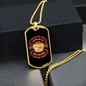 The Better Men Circle Necklace Stainless Steel or 18k Gold Dog Tag 24" Chain-Express Your Love Gifts