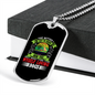 The Better Men Dogs Green Necklace Stainless Steel or 18k Gold Dog Tag 24" Chain-Express Your Love Gifts