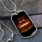 The Better Men Dogs Red Necklace Stainless Steel or 18k Gold Dog Tag 24" Chain-Express Your Love Gifts