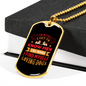 The Better Men Dogs Red Necklace Stainless Steel or 18k Gold Dog Tag 24" Chain-Express Your Love Gifts