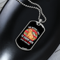 The Better Men Dogs White Necklace Stainless Steel or 18k Gold Dog Tag 24" Chain-Express Your Love Gifts