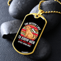 The Better Men Dogs White Necklace Stainless Steel or 18k Gold Dog Tag 24" Chain-Express Your Love Gifts