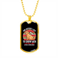 The Better Men Dogs White Necklace Stainless Steel or 18k Gold Dog Tag 24" Chain-Express Your Love Gifts