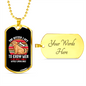 The Better Men Dogs White Necklace Stainless Steel or 18k Gold Dog Tag 24" Chain-Express Your Love Gifts