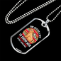 The Better Men Dogs White Necklace Stainless Steel or 18k Gold Dog Tag 24" Chain-Express Your Love Gifts
