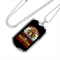 The Better Men Loving Dogs Red Necklace Stainless Steel or 18k Gold Dog Tag 24" Chain-Express Your Love Gifts