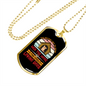 The Better Men Loving Dogs Red Necklace Stainless Steel or 18k Gold Dog Tag 24" Chain-Express Your Love Gifts