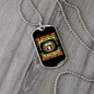 The Better Men Peach Necklace Stainless Steel or 18k Gold Dog Tag 24" Chain-Express Your Love Gifts