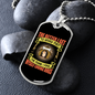 The Better Men Peach Necklace Stainless Steel or 18k Gold Dog Tag 24" Chain-Express Your Love Gifts