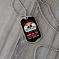 The Better Men Red Necklace Stainless Steel or 18k Gold Dog Tag 24" Chain-Express Your Love Gifts