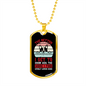 The Better Men Red Necklace Stainless Steel or 18k Gold Dog Tag 24" Chain-Express Your Love Gifts