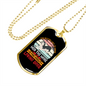 The Better Men Siberian Necklace Stainless Steel or 18k Gold Dog Tag 24" Chain-Express Your Love Gifts