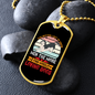 The Better Men Siberian Necklace Stainless Steel or 18k Gold Dog Tag 24" Chain-Express Your Love Gifts