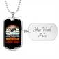 The Better Men Siberian Necklace Stainless Steel or 18k Gold Dog Tag 24" Chain-Express Your Love Gifts