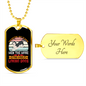 The Better Men Siberian Necklace Stainless Steel or 18k Gold Dog Tag 24" Chain-Express Your Love Gifts
