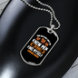 The Better Men White Necklace Stainless Steel or 18k Gold Dog Tag 24" Chain-Express Your Love Gifts