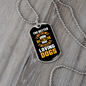 The Better Men Yellow Necklace Stainless Steel or 18k Gold Dog Tag 24" Chain-Express Your Love Gifts