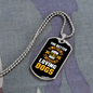 The Better Men Yellow Necklace Stainless Steel or 18k Gold Dog Tag 24" Chain-Express Your Love Gifts