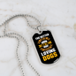 The Better Men Yellow Necklace Stainless Steel or 18k Gold Dog Tag 24" Chain-Express Your Love Gifts