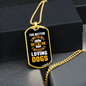 The Better Men Yellow Necklace Stainless Steel or 18k Gold Dog Tag 24" Chain-Express Your Love Gifts