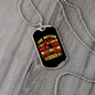 The Better Men Yellow Red Necklace Stainless Steel or 18k Gold Dog Tag 24" Chain-Express Your Love Gifts