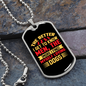 The Better Men Yellow Red Necklace Stainless Steel or 18k Gold Dog Tag 24" Chain-Express Your Love Gifts