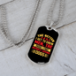 The Better Men Yellow Red Necklace Stainless Steel or 18k Gold Dog Tag 24" Chain-Express Your Love Gifts
