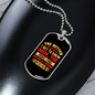 The Better Men Yellow Red Necklace Stainless Steel or 18k Gold Dog Tag 24" Chain-Express Your Love Gifts