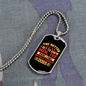 The Better Men Yellow Red Necklace Stainless Steel or 18k Gold Dog Tag 24" Chain-Express Your Love Gifts