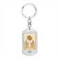 The Bitcoin Crypto Keychain Stainless Steel or 18k Gold Dog Tag Keyring-Express Your Love Gifts