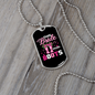 The Bride Wears Boots Horse Necklace Stainless Steel or 18k Gold Dog Tag 24" Chain-Express Your Love Gifts