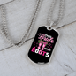 The Bride Wears Boots Horse Necklace Stainless Steel or 18k Gold Dog Tag 24" Chain-Express Your Love Gifts