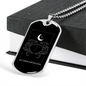 The Cancer Constellation Zodiac Necklace Stainless Steel or 18k Gold Dog Tag 24" Chain-Express Your Love Gifts